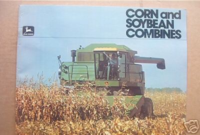 John deere combine corn & soybean dealer sales brochure