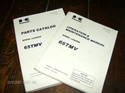 Kawasaki 65TMV wheel loader parts manuals cummins 5.9