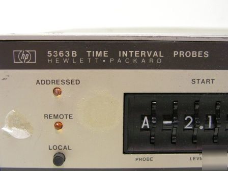 028B - millivoltmeter & time interval probes:for parts