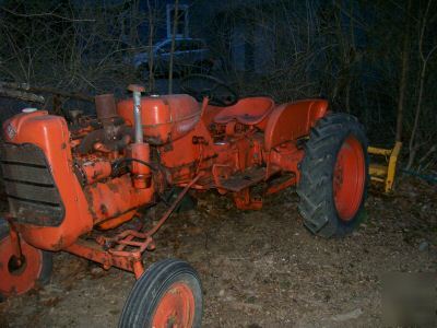 1950's allis chalmers tractor and mott flail