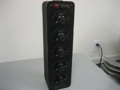 General radio 1432-m 1432M decade resistor box genrad