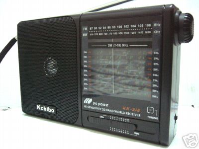 New am fm sw kchibo 20 band world receiver radio kk-216