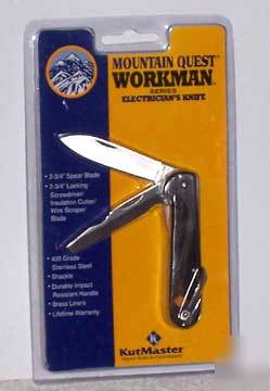New * kutmaster workman 2 blade electrician's knife