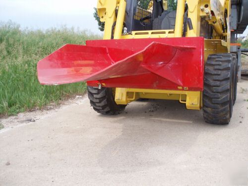 Skid steer tree spade with quick attach mount
