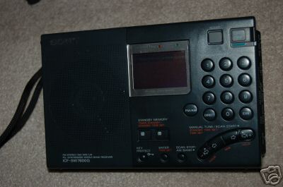 Sony icf-SW7600G world band receiver shortwave radio