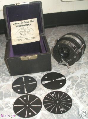 Vintage boulin strobomeca optical tacheometer device