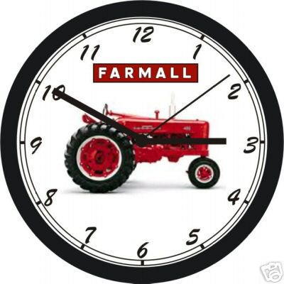 1928 farmall classic tractor wall clock