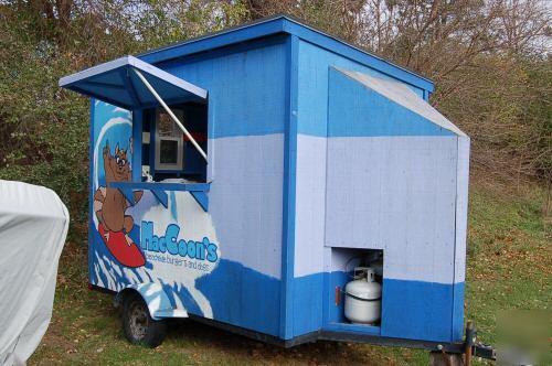 7 x 10 custom built food concession trailer