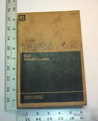 Caterpillar parts book - 950 wheel loader - 1978