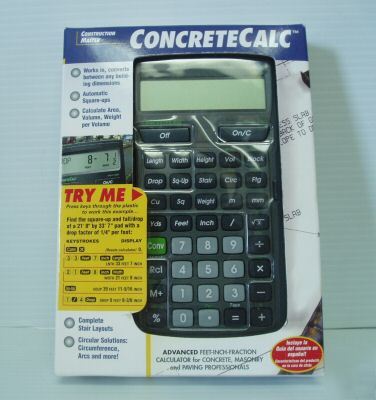 Construction concrete calculator concretecalc pro 4225