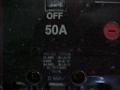 Ge - 50 amp 3 pole 480 vac circuit breaker 