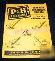 Harnischfeger p & h excavator model 155