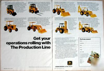 John deere wheel-powered equipment line 1976 mag 2PG ad