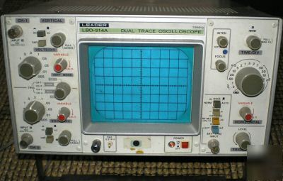 Leader dual trace 15MHZ oscilloscope 2 channel for part
