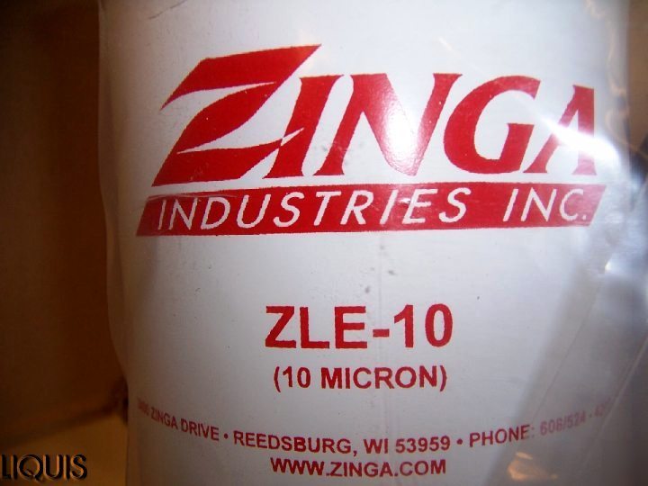 Lot of 6 zinga zle - 10 synthetic media filter element