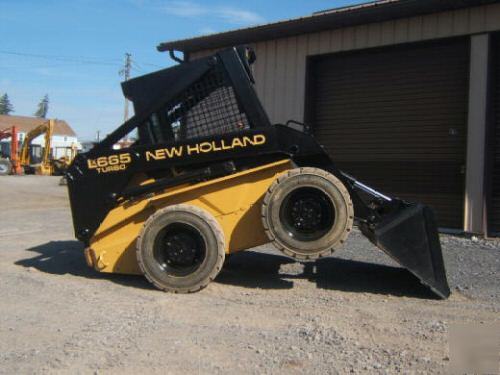 New holland LX665 farm tractor skid steer loader