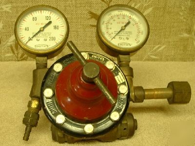 Smith gas regulator oxygen acetylene gauge H421