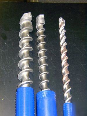 Wacker hammer drill bits (3) used 1.5