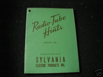 1943 sylvania radio tube hints booklet-vol.1-