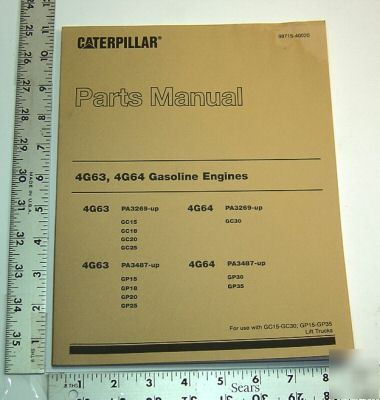 Caterpillar parts man. - 4G63, 4G64 gas engines