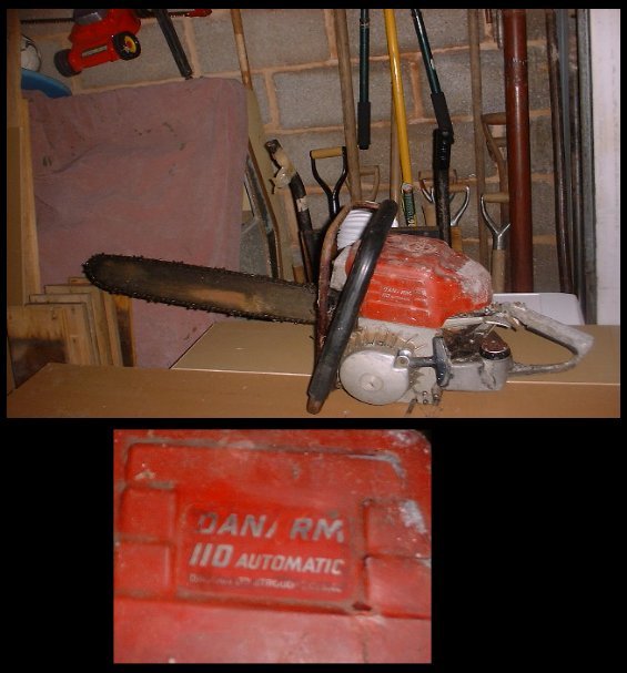 Danarm 110 chainsaw~spares or repairs~22 inch bar
