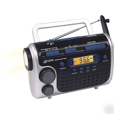 New noaa hazards weather alert radio & flashlight