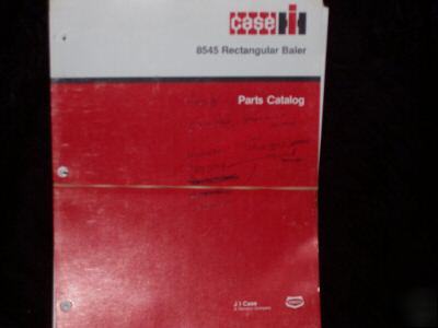 Original case 8545 rectangular baler parts manual