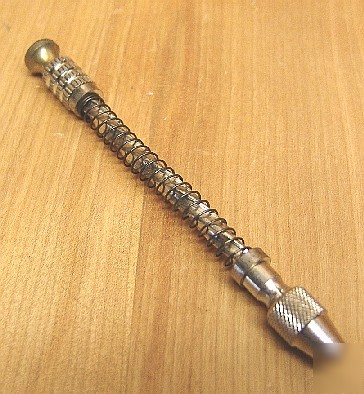 Rare nickel plated brass modelmakers spiral drill mint