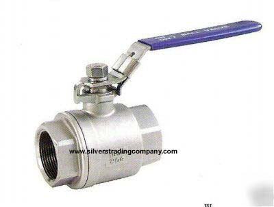 Stainless steel ball valve- full port- 1-1/4