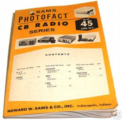 Sams photofact cb-45 april 1973 cb radio series