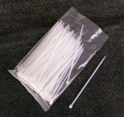 100 pack natural nylon zip wire ties 50LB 8