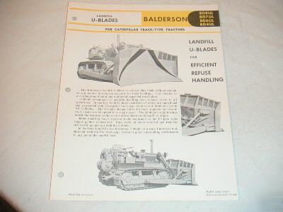 Balderson landfill u-blades brochure (caterpillar)