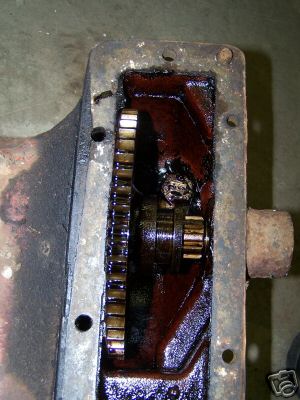 Belt pulley gear box for farmall h