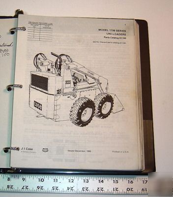 Case parts catalog - 1700 series uni-loader - 1970's