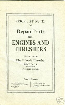 Illinois thresher sycamore, illinois. steam engines