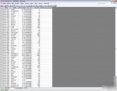 Komatsu parts price-list (reference database) 