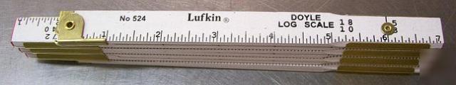 Lumber scale ruler measure board feet out of logs tool