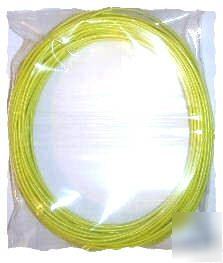 New : 10 x metres of yellow solid core equipment wire