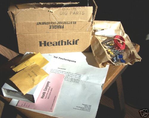 New box of heathkit digital parts/ in orig heathkit box 