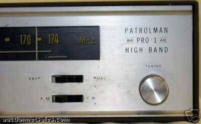 Realistic monitor receiver patrolman high band radio