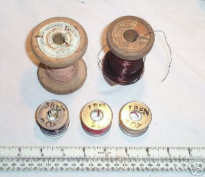 5 off - reels enamel and cloth covered coil wire