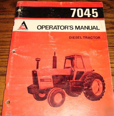 Allis chalmers 7045 diesel tractor operators manual ac