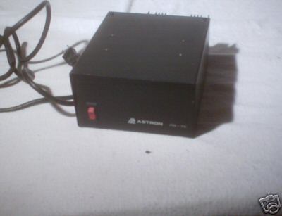 Astron 7 amp power supply black case and front