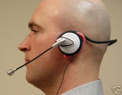 Lightweight headset for motorola business class radios