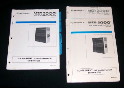 Motorola msr 2000 vhf base repeater instruction manual 