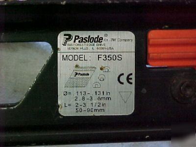 Paslode powermaster plus framing nailgun model F350S