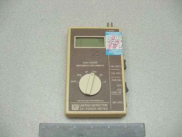 United detector 351 power meter/footcandle