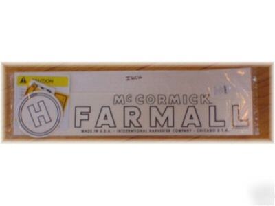 Farmall h tractor part - decal set