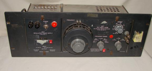 General radio 1210-c oscillator w/1201-c power supply