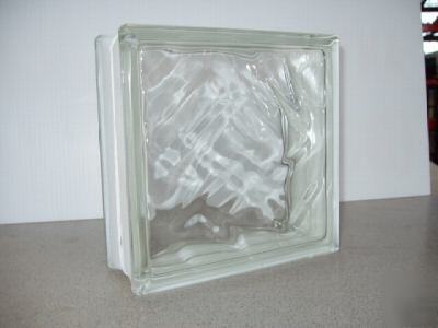 Glass block wavy design